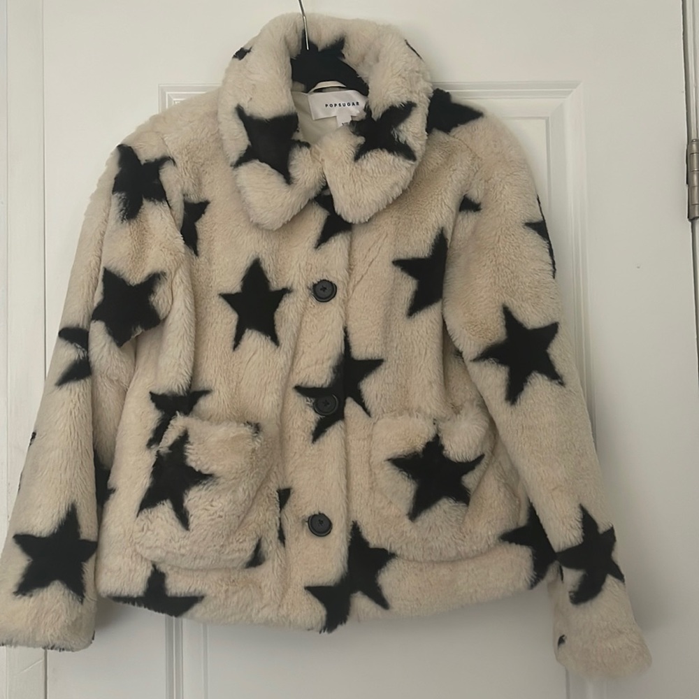 POPSUGAR faux fur coat